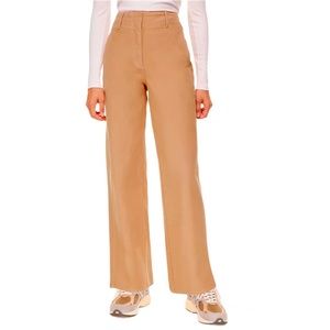 Aritzia Tan Wide Leg Pants
